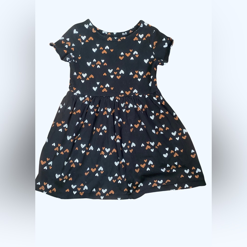 4T Cat & Jack Pink Floral & Hearts Kids Casual Dress Bundle - Picture 10 of 15